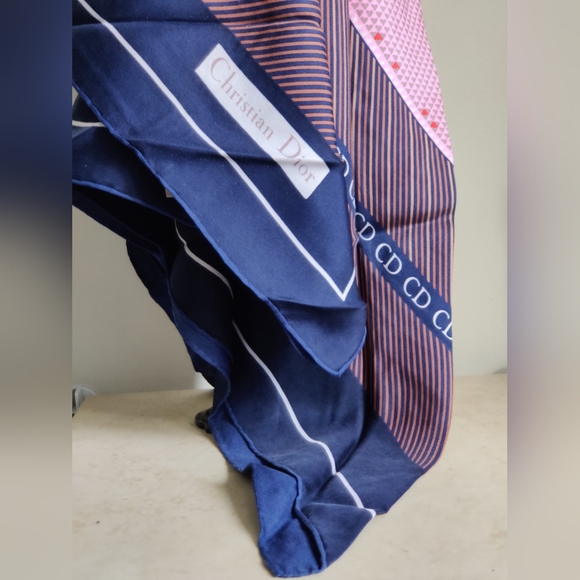 Vintage Dior Monogram Silk Scarf - Picture 9 of 16